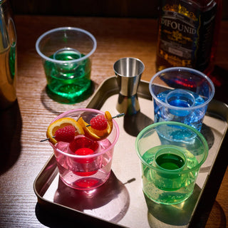 4.5oz Color Highly Durable Plastic Jager Bomb Cups - Vegas Bomb Drink & Party - Jolly Chef - JOLLYCHEF