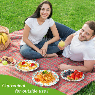 8.375in/ 10in Multicolor Square Paper Plates - Parties & Weddings - FOCUSLINE - JOLLYCHEF