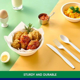 JOLLY CHEF Compostable Disposable Paper Bowls,12 Ounce,200 Count - JOLLYCHEF
