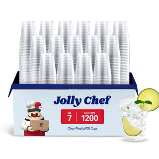 Multiple Sizes Clear Dessert Tumbler Heavy Duty PS Plastic Cups - Party & Wedding - Jolly Chef - JOLLYCHEF