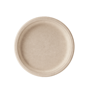 Natural Brown Compostable Plates - Family Gatherings & Picnics - Jolly Chef - JOLLYCHEF