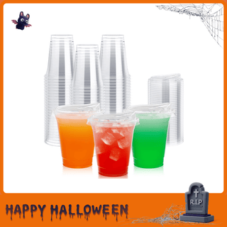 Multiple Sizes Clear PET Plastic Cups with Strawless Sip Lids - Iced Coffee & Smoothie - Lilymicky - JOLLYCHEF