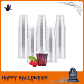 1oz / 2oz Clear Plastic Shot Glasses - Jelly Shots & Wine Tasting - Jolly Chef - JOLLYCHEF