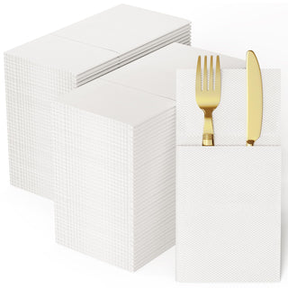 Solid Color White Pocket Napkin Fold - Weddings & Parties - Jolly Chef - JOLLYCHEF