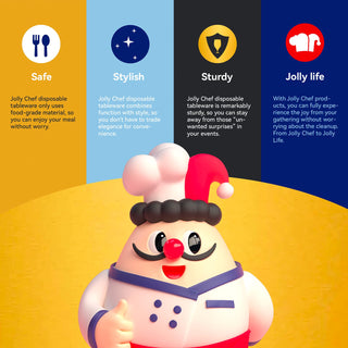 Solid Color White Pocket Napkin Fold - Weddings & Parties - Jolly Chef - JOLLYCHEF