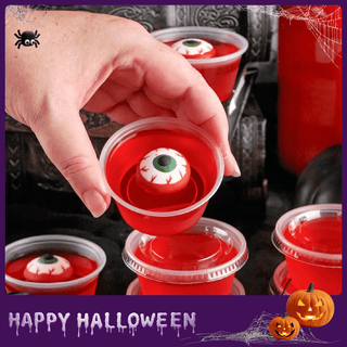 2/3.25/4oz Clear Plastic Jello Shots Cups with Lids - Halloween & Parties - LilyMicky - JOLLYCHEF