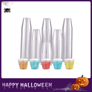 Multiple Sizes Clear Wide Mouth PS Plastic Cups - Wedding & Party - Jolly Chef - JOLLYCHEF