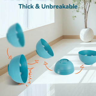 26oz Multicolor Round Lightweight & BPA - Free Wheat Straw Cereal Bowl - Breakfast & Outdoor Use - Luckore - JOLLYCHEF