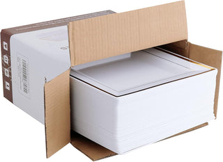 9.5in White with Gold Rim BPA Free Squate Plastic Plate - Wedding & Party - Jolly Chef - JOLLYCHEF