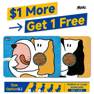 Artist - Designed Absorbent Non - Slip Pet Feeding Mat - Waterproof & Easy Clean Dog Food Mat - Home & Travel - Miyoky - JOLLYCHEF
