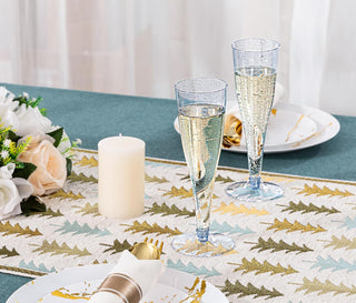 4.5oz Blue Glitter PS Plastic Dessert Cup - Plastic Champagne Flutes & Wedding - Jolly Chef - JOLLYCHEF