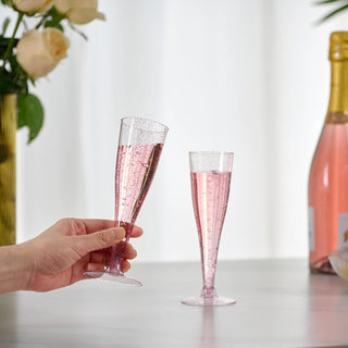 4.5oz Purple Glitter PS Plastic Dessert Cup - Plastic Champagne Flutes & Wedding - Jolly Chef - JOLLYCHEF