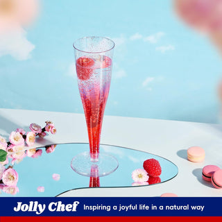 4.5oz Purple Glitter PS Plastic Dessert Cup - Plastic Champagne Flutes & Wedding - Jolly Chef - JOLLYCHEF