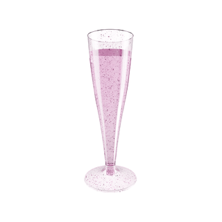4.5oz Purple Glitter PS Plastic Dessert Cup - Plastic Champagne Flutes & Wedding - Jolly Chef - JOLLYCHEF