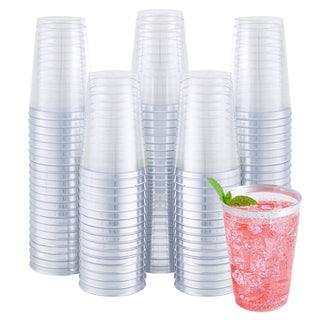 9oz Clear with Silver Rim Standard Plastic Dessert Cups - Weddings & Parties - Jolly Chef - JOLLYCHEF