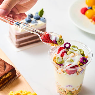 「Jolly Choice」240 Count Clear Plastic Silverware, 80 Forks, Knives and Spoons Each, BPA - Free, Heavy Duty Disposable Cutlery Set - JOLLYCHEF