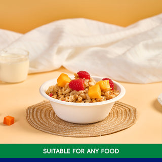 JOLLY CHEF Compostable Disposable Paper Bowls,12 Ounce,200 Count - JOLLYCHEF