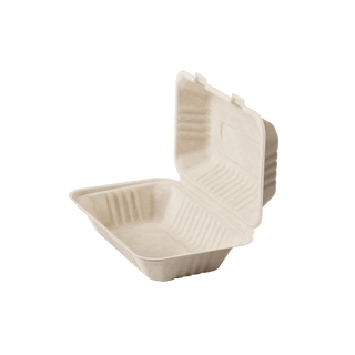 Brown Microwave - Safe Compostable Take Out Food Containers with Lids - Catering & Picnics - Jolly Chef - JOLLYCHEF
