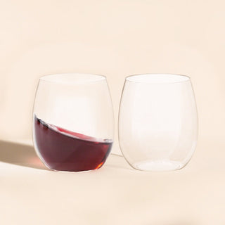 12oz /16oz Clear PET Stemless Plastic Wine Glasses - Wedding & Parties - Jolly Chef - JOLLYCHEF