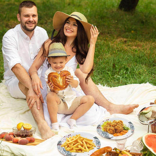 8in/ 10in Flower Pattern Elegant Paper Plates - Party & Wedding - Jolly Chef - JOLLYCHEF