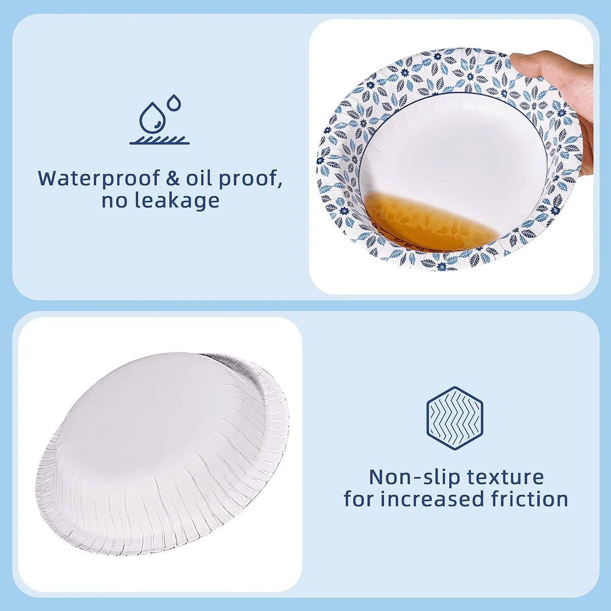Experience Quality and Style with Jolly Chef's Bulk Disposable Plates - JOLLYCHEF