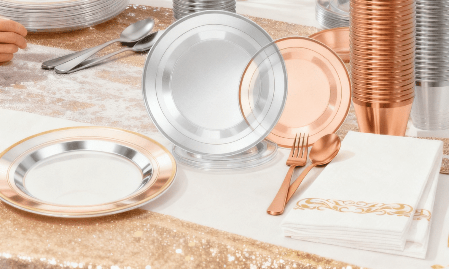 Get Your Party-Ready Plastic Tableware Sets In One Click – JOLLYCHEF