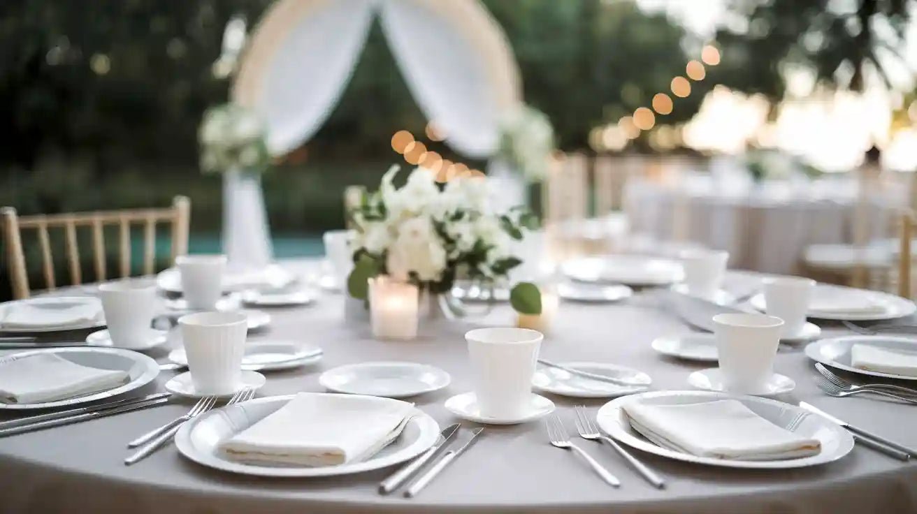 Simplify Your Wedding with Disposable Party Dinnerware - JOLLYCHEF