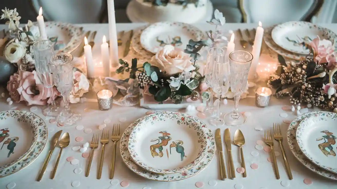 Holiday Paper Plates for Wedding Magic - JOLLYCHEF