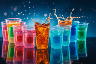 Jager Bomb Shot Glasses That Glow and Go