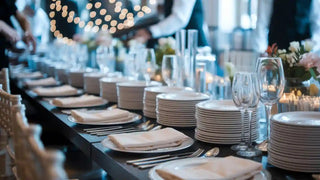 How to Pick White Plastic Plates for Events - JOLLYCHEF