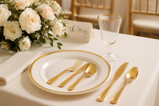 5 Ways Gold Disposable Tableware Cuts Event Costs