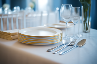 Plastic Gold Charger Plates for Bulk Events