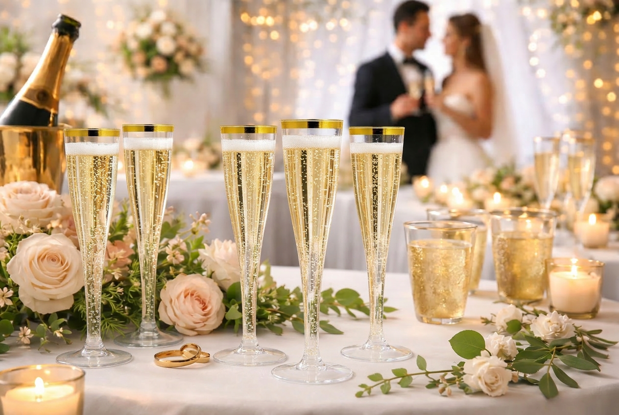 Plastic Champagne Flutes for Weddings: The Stress-Free Guide to a Flawless 2026 Celebration