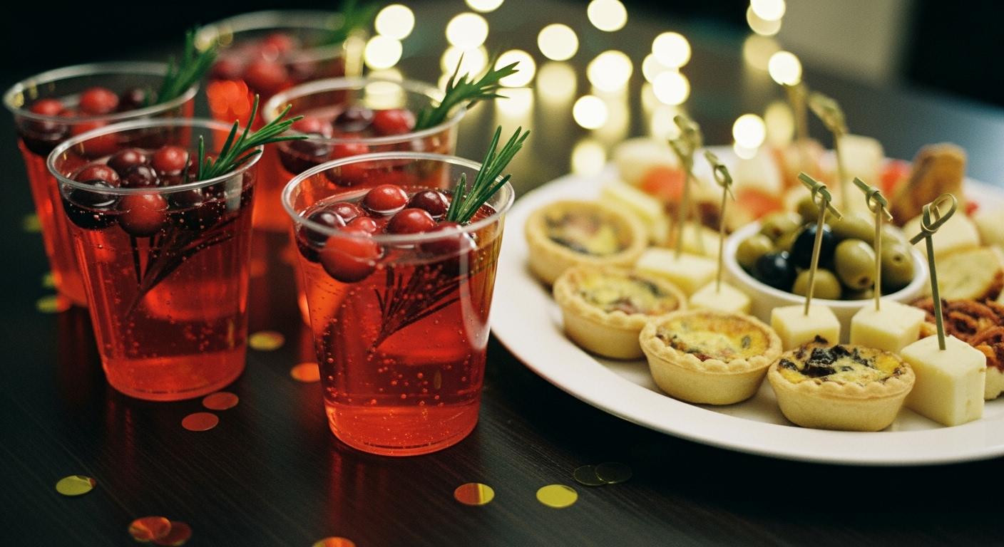 Your Guide to Clear Plastic Cups for a Chic Holiday Party - JOLLYCHEF