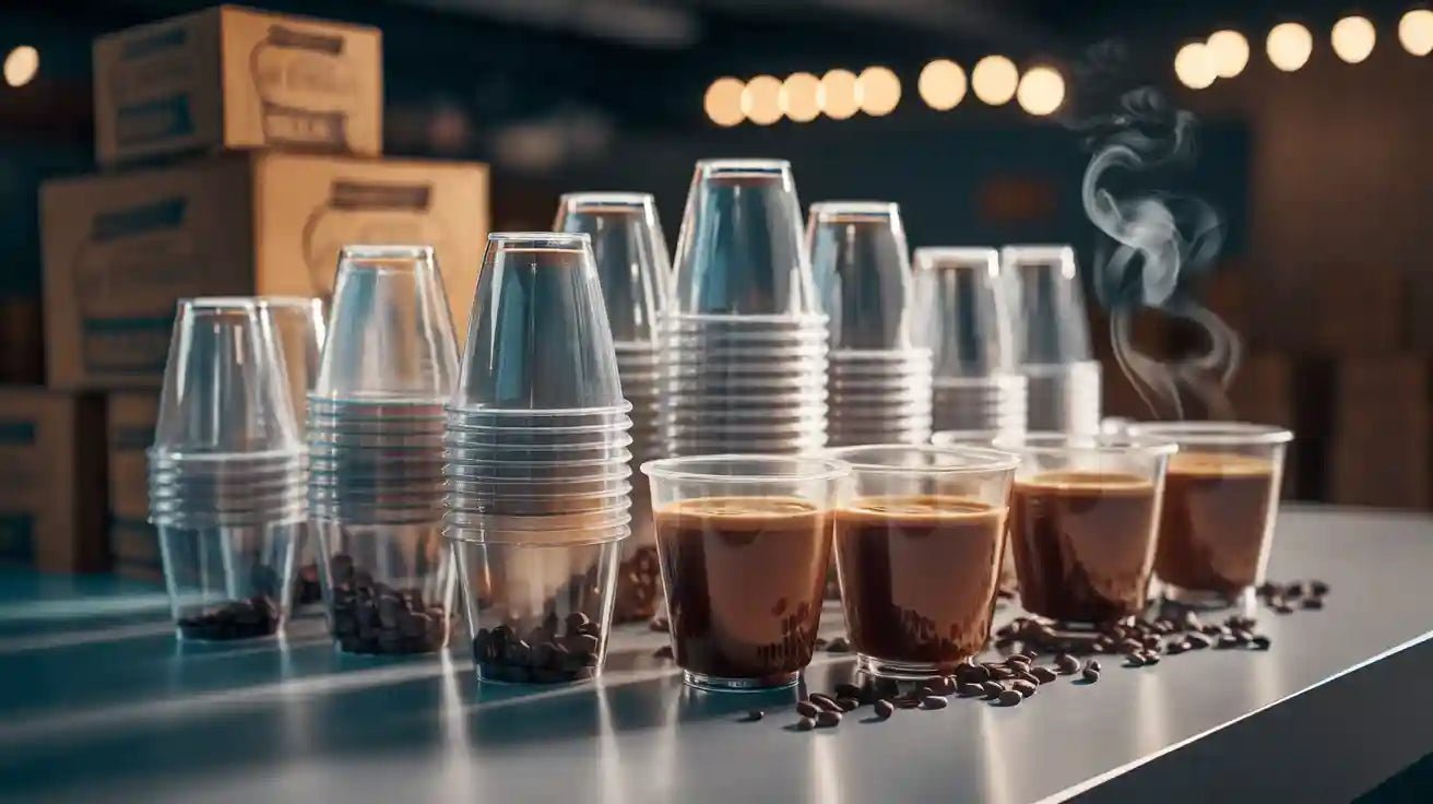 Bulk Clear Cups for Hot Coffee Use - JOLLYCHEF
