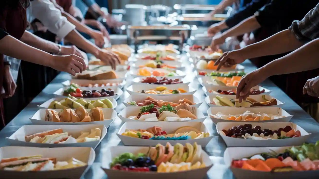 Paper Food Trays Solutions for Bulk Serving - JOLLYCHEF