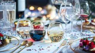 Plastic Stemless Wine Glasses Bulk or Glass Which Shines at Parties