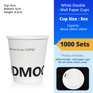 Personalized Custom Cups with Lids (8oz / 12oz / 14oz) - Bussiness & Commercial - Jolly Chef