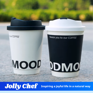 Personalized Custom Cups with Lids (8oz / 12oz / 14oz) - Bussiness & Commercial - Jolly Chef