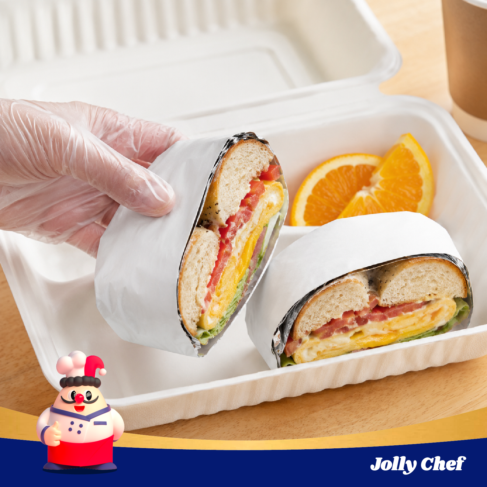 Bulk Foil Deli Wrap Sheets | Grease-Resistant Food Safety | Jolly