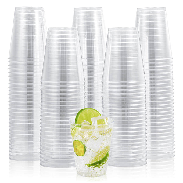 Grab Multiple Sizes Clear Heavy Duty PS Plastic Cups - Perfect for