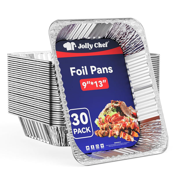 Grab 9×13in Aluminum Disposable Table Foil Pans - Convenient