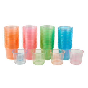 Verres à shot en plastique coloré de 4,5 oz, parfaits pour les tirs