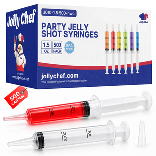 1.5oz/2oz Food Grade Plastic Syringes | Restaurant & Bakery Supply | Leak-Proof Sauce Dispenser for Takeout | Food Injector & Cake Decorating Tool