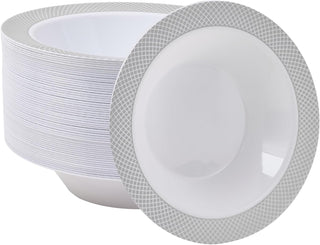 Bols en plastique en vrac de 355 ml | Bols jetables pour soupes, salades, desserts | Sans BPA | Fournitures de restaurant