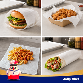 White Deli Wrap Paper Sheets | Greaseproof Food Basket Liners for Burgers and Fries | BPA Free, Microwave Safe | Multi-use Store Supply