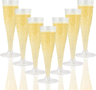 4.5oz Clear PS Plastic Champagne Flutes - Wedding & Parties - Jolly Chef - JOLLYCHEF