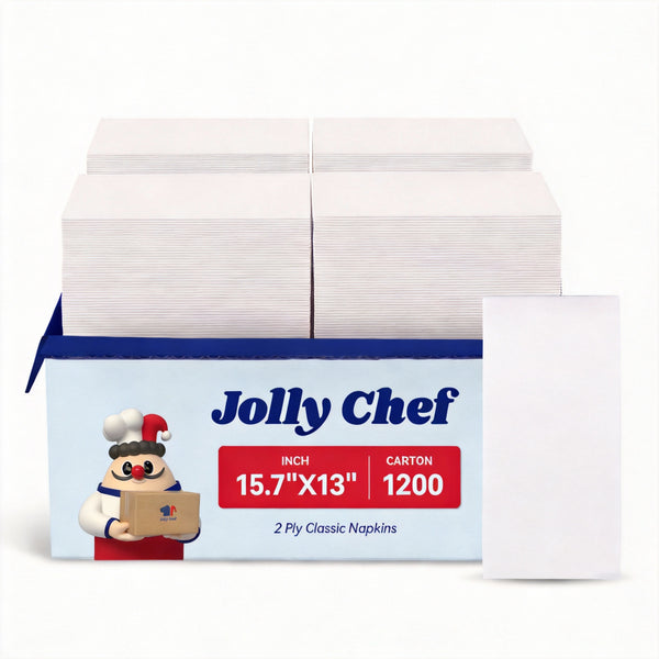 2 Ply Bulk Plain Classic Napkin | Paper Linens for Burgers, Sandwiches, Salads | Restaurant Supply