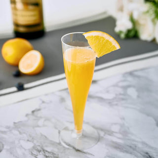 4.5oz Clear PS Plastic Champagne Flutes - Wedding & Parties - Jolly Chef - JOLLYCHEF