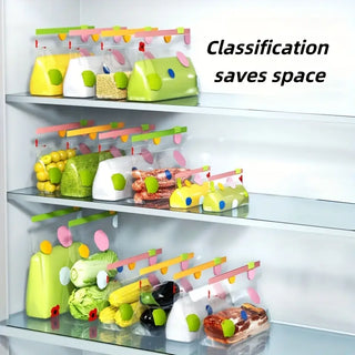 10/20/30pcs 3-Size Self-Sealing Food Storage Bags - Thick Reusable Refrigerator & Freezer Bags